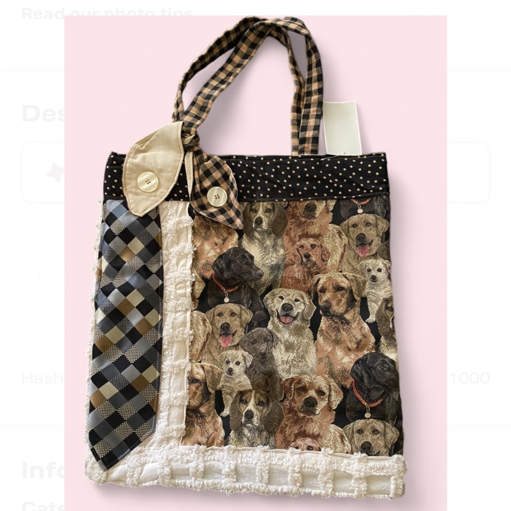 Dog Pattern Tote Bag